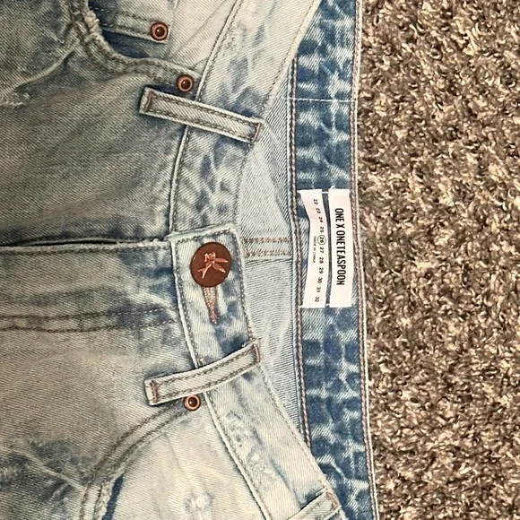 Free People - One Teaspoon Light Blue Distressed Boyfriend Jeans - Picture 3 of 5